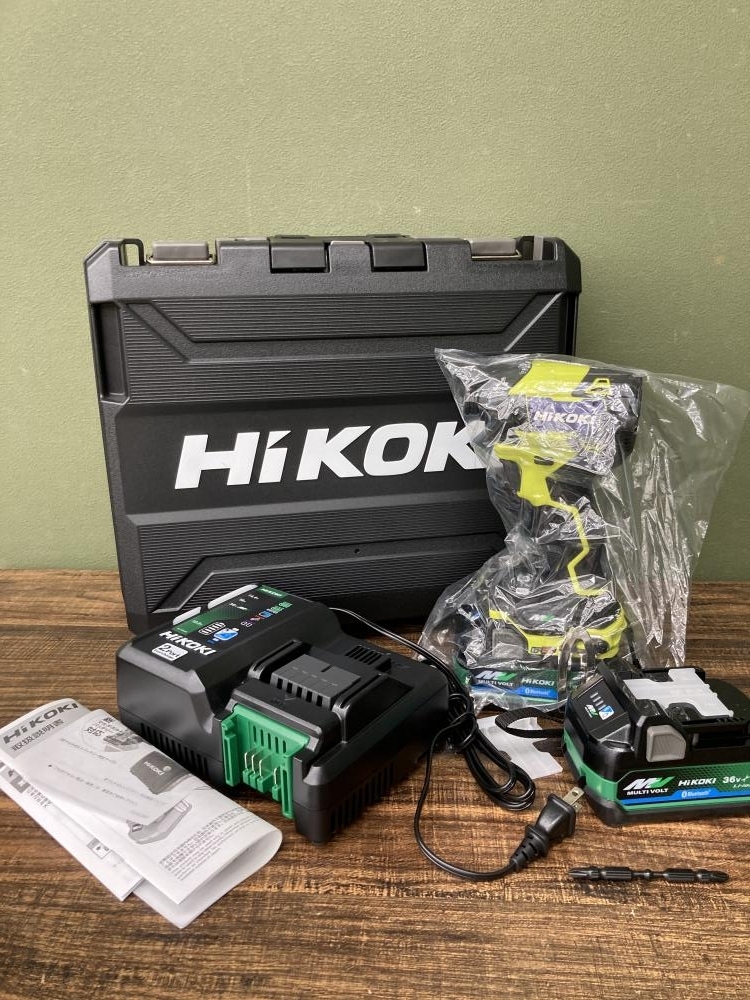 022●未使用品・即決価格●HIKOKI コードレスインパクトドライバ WH36DD スパイダーイエロー