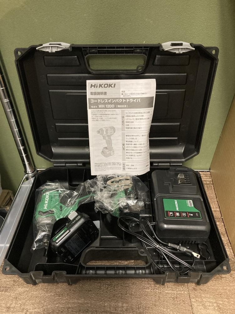 020♪未使用品・即決価格♪HiKOKI　ハイコーキ コードレスインパクトドライバ WH12DD　2ES 長期保管品の為傷汚れ有
