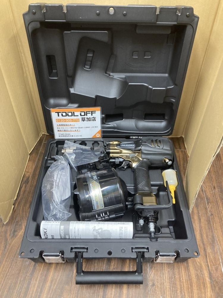 006□未使用品□ハイコーキ 90mm高圧ロール釘打機 NV90HR2(S)