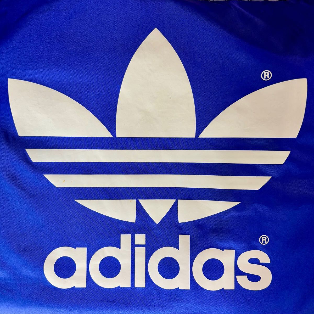 希少90s ヴィンテージ デサント時(shí)代 アディダス adidas 里ボア ベンチコート M 青赤白 ブルー系 トリコロール ビッグトレフォイル DESCENTE