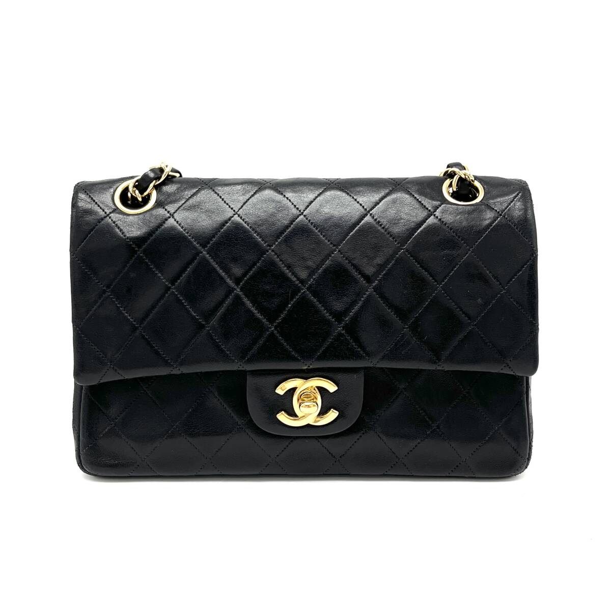 1 jpy superior article CHANEL Chanel matelasse Turn lock here Mark lambskin chain shoulder handbag eD1191N