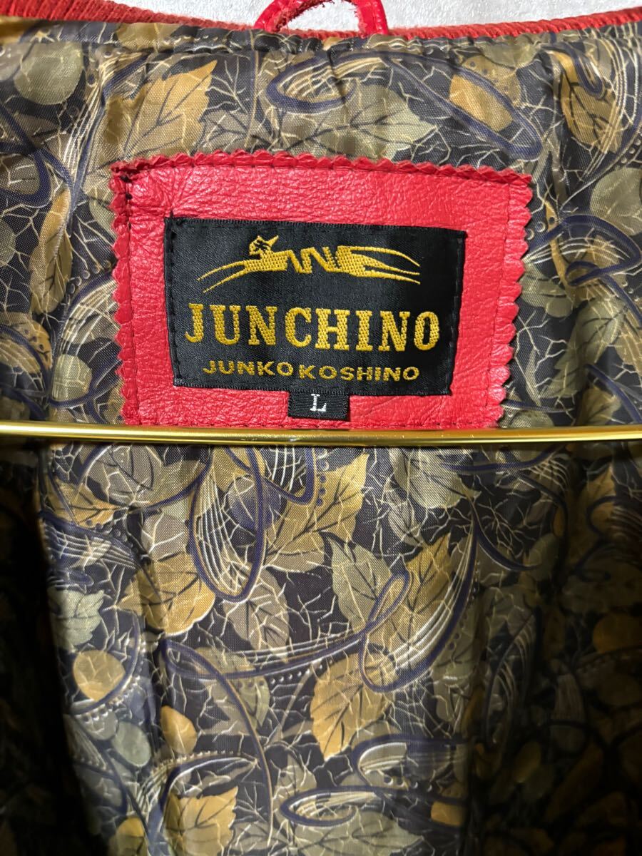 オススメ JUN CHINO JUNKO KOSHINO レザージャケット サイズL オススメ JUN CHINO JUNKO KOSHINO レザージャケット サイズL