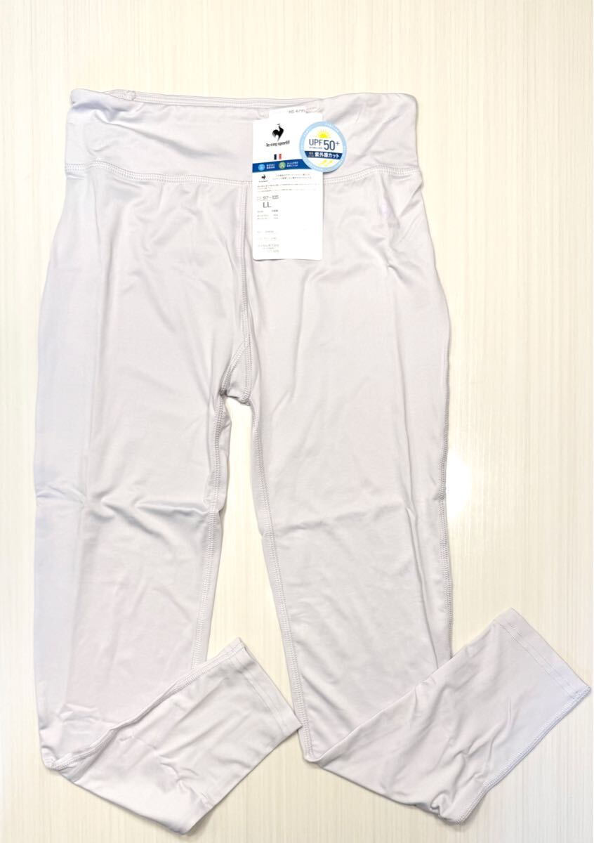 (送料無料)新品未使用品 le coq sportif ルコック速乾 ストレッチ レギンス レディース パンツ☆サイズLL ヒップ97〜105㎝