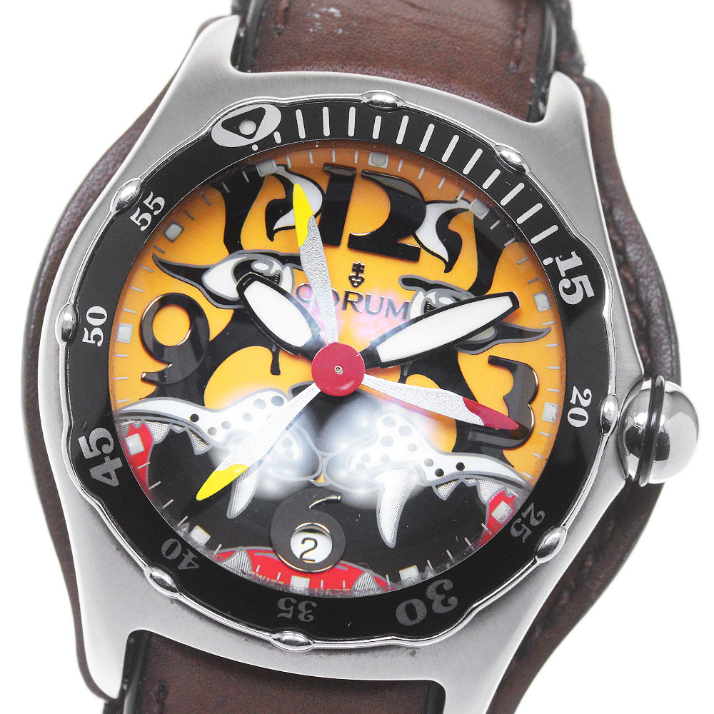  Corum CORUM 82.180.20 Bubble большой b Bomber Tiger Date самозаводящиеся часы мужской _845915