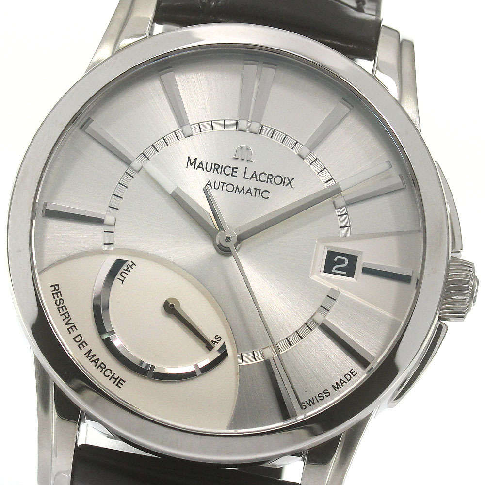 モーリスラクロア MAURICE LACROIX PT6168 ポントス パワーリザーブ 自動巻き メンズ 極美品 箱付き_849913
