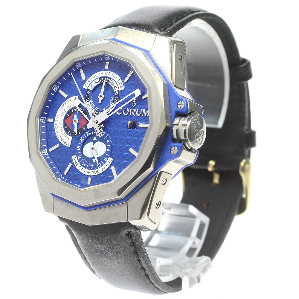  Corum CORUM 277.101.04 Admiral z moon phase Tide Graph самозаводящиеся часы мужской _849867