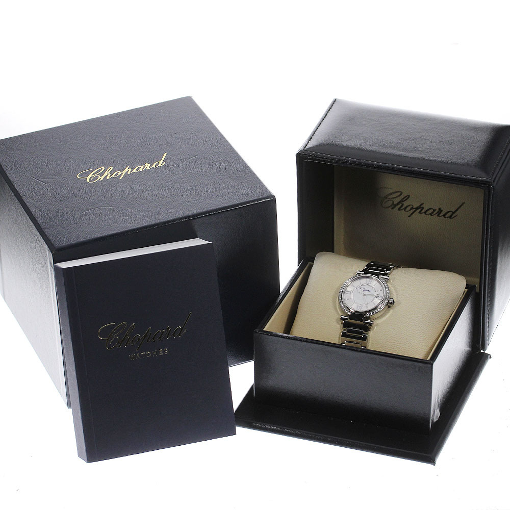 ☆良品 ★箱付き【Chopard】ショパール インペリアーレ ダイヤベゼル デイト 8563 自動巻き レディース_708949【ev20】