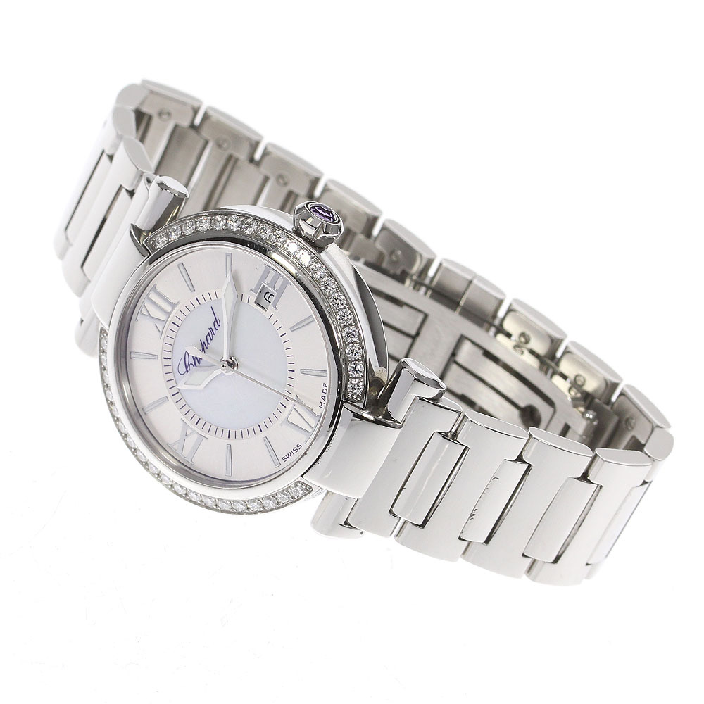 ☆良品 ★箱付き【Chopard】ショパール インペリアーレ ダイヤベゼル デイト 8563 自動巻き レディース_708949【ev20】