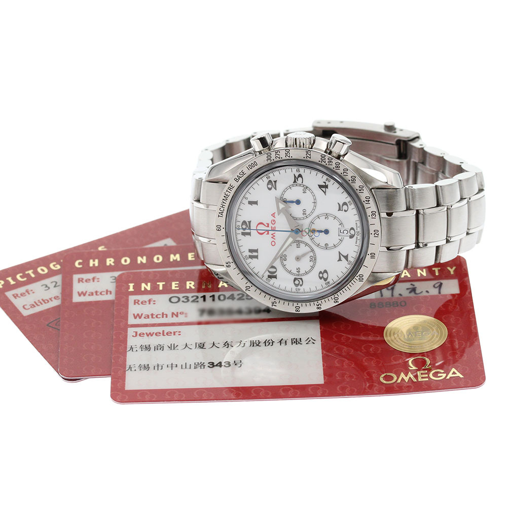  Omega OMEGA 321.10.42.50.04.001 Speedmaster Broad Arrow Olympic самозаводящиеся часы мужской прекрасный товар с гарантией ._849731
