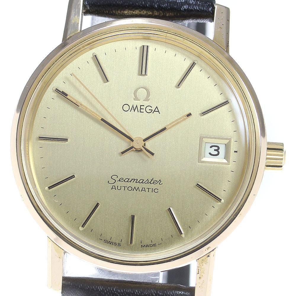オメガ OMEGA 166.0202 シーマスター デイト cal.1010 自動巻き メンズ _843934【ev10】