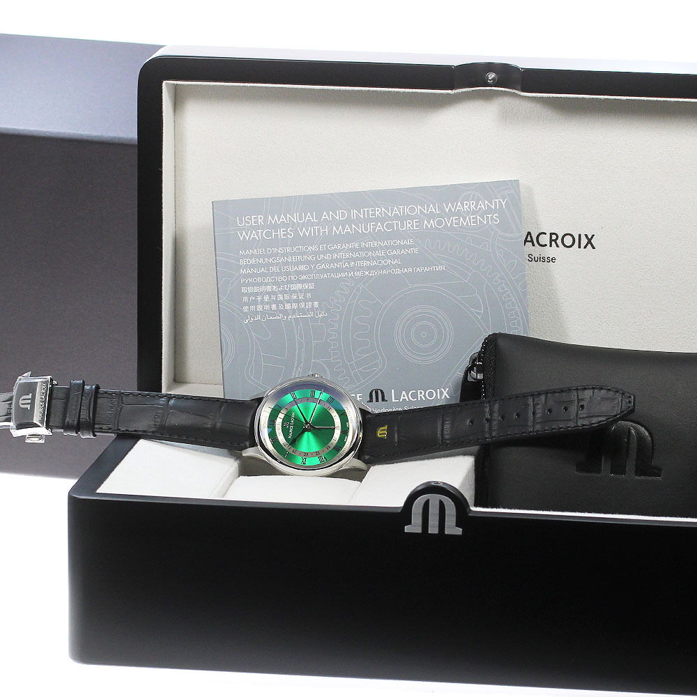 モーリスラクロア MAURICE LACROIX MP6507-SS001-610-2 マスターピース 5ハンズ 自動巻き メンズ 未使用品 箱?保証書付き_861795【ev15】