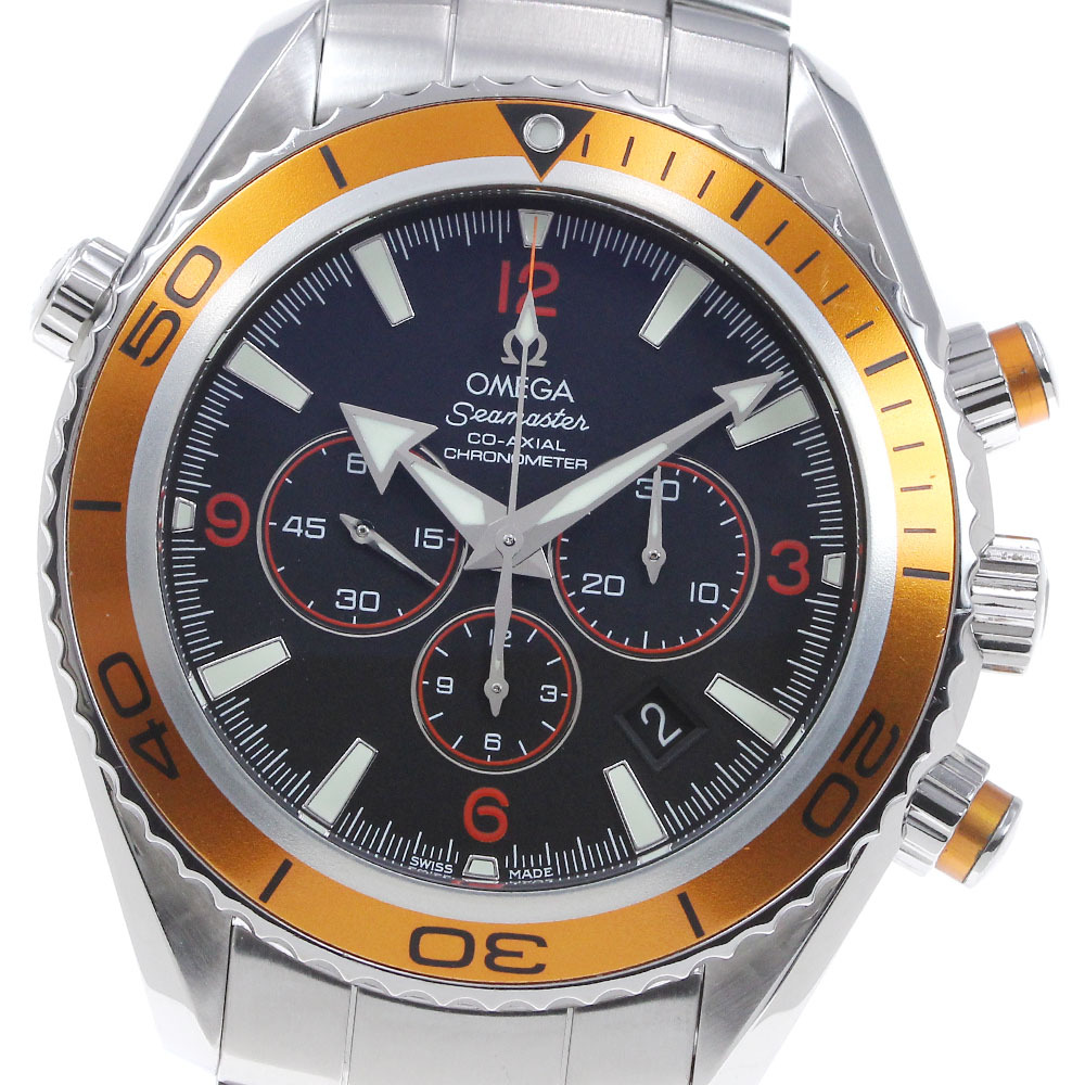オメガ OMEGA 2218.50 シーマスター プラネットオーシャン コーアクシャル クロノグラフ 自動(dòng)巻き メンズ 良品 _861670