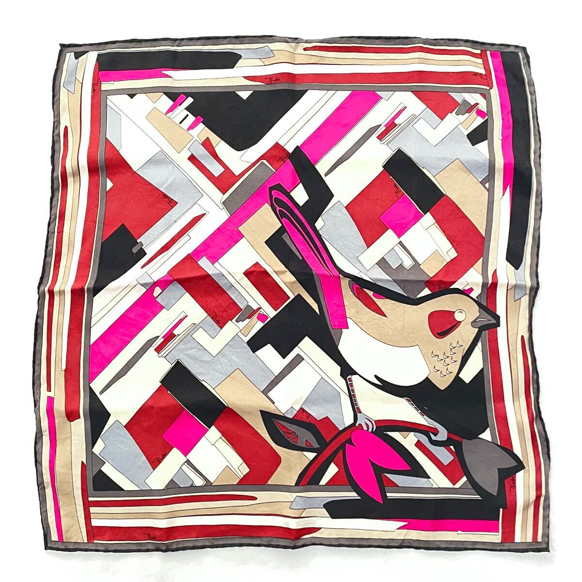 EMILIO PUCCI エミリオプッチ　鳥柄スカーフ　シルク