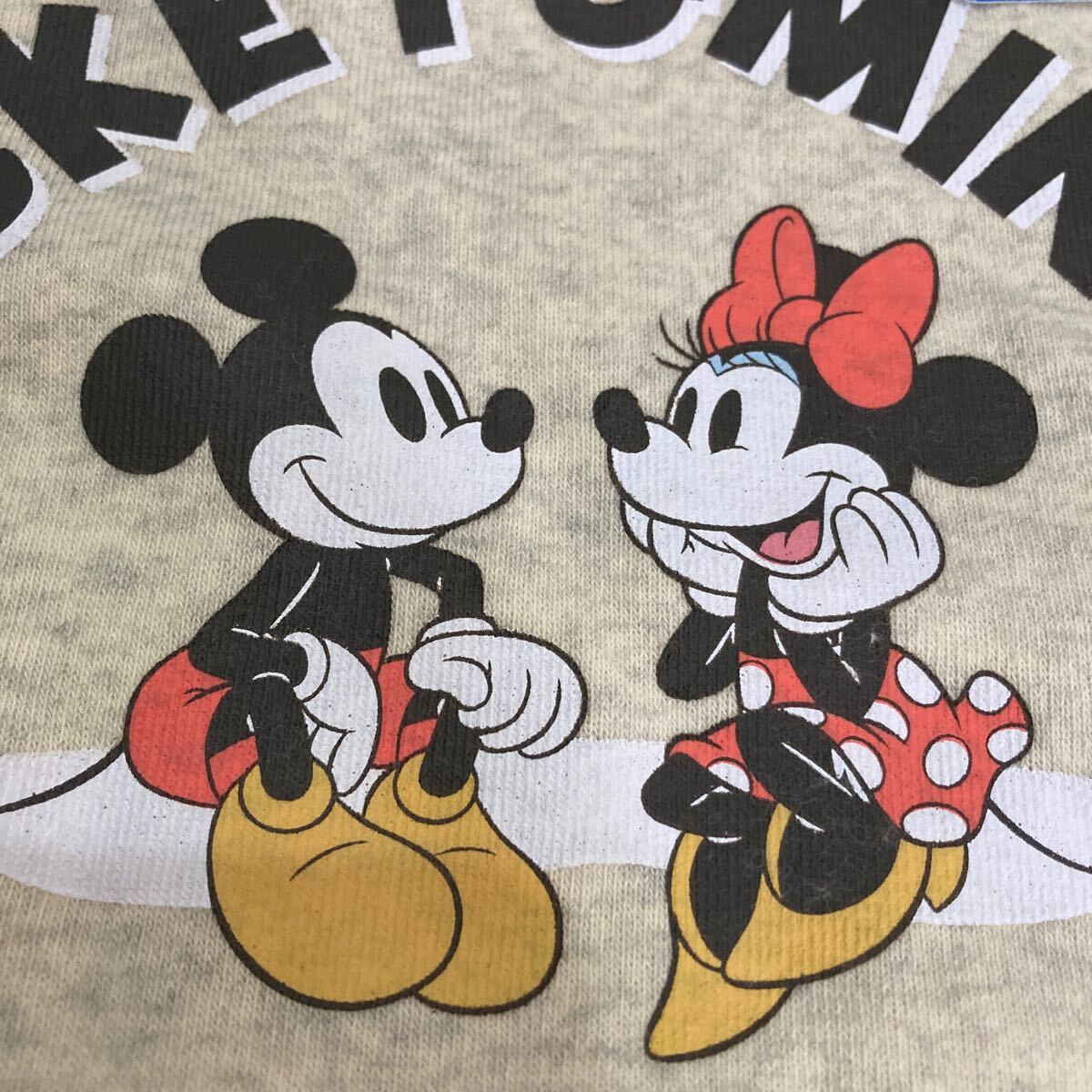 新品即決送料無(wú)料?ミッキー＆ミニー　キッズ　里起毛　トレーナー　110サイズ　綿80％ポリエステル20％ 