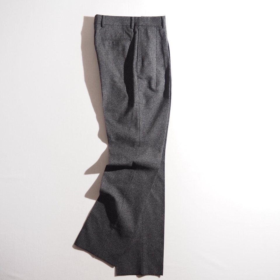P4113P　▼NEAT ニート▼　24AW LT Tweed Stripe Standard Type1 2タック ツイード ウールパンツ グレー ストライプ 48 スラックス 秋冬 rb