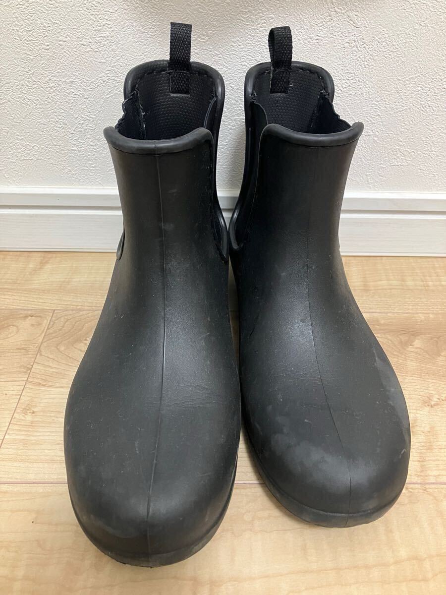 クロックス☆レインブーツ W9/25cm ブラック☆レディース 長靴