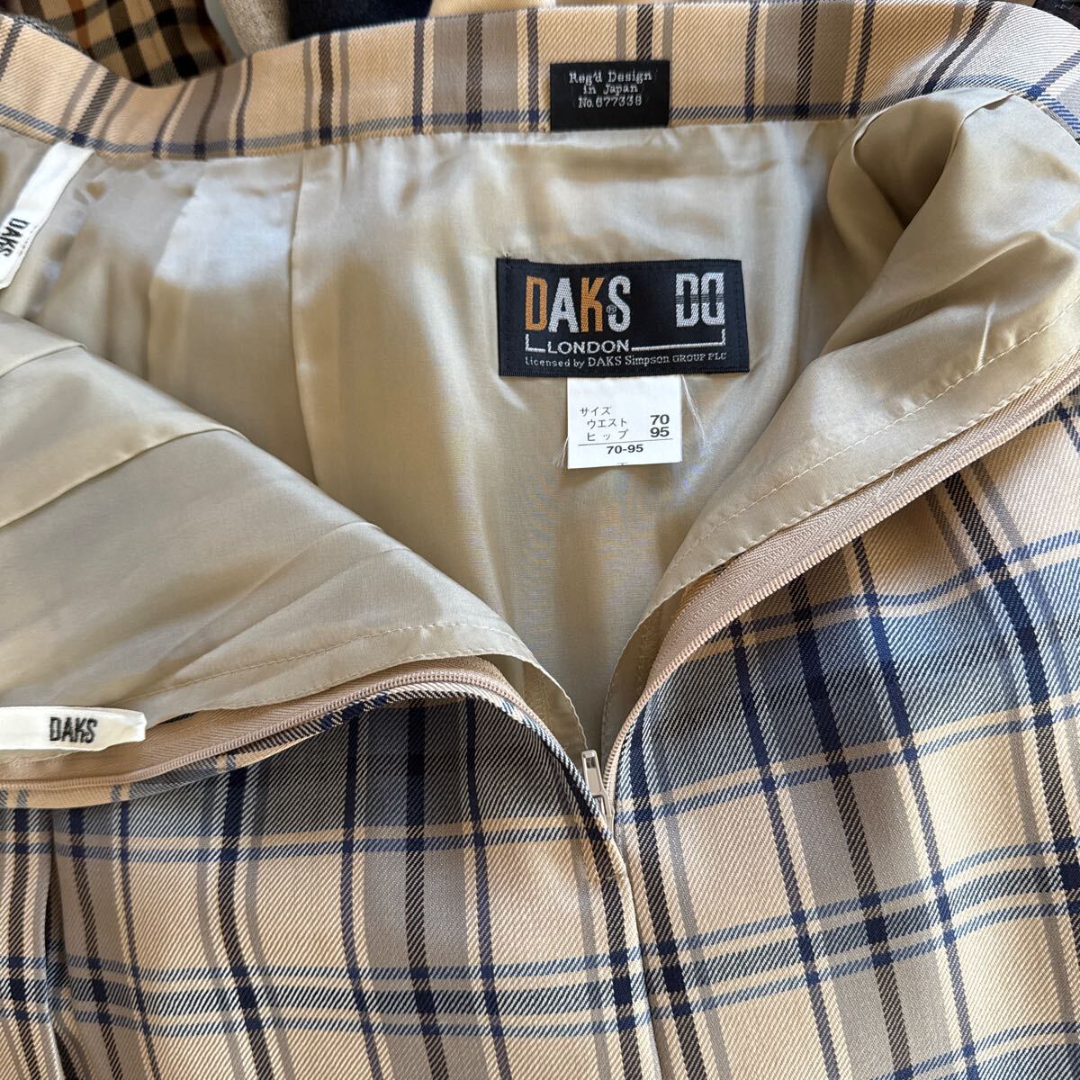 ダックスDAKSLENGLAND スカート チェック柄サイズ _画像3