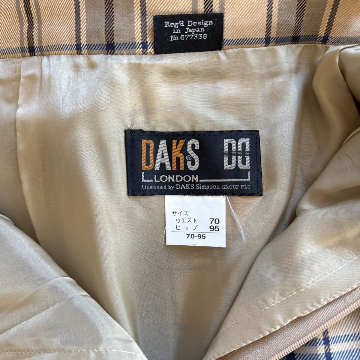 ダックスDAKSLENGLAND スカート チェック柄サイズ _画像4