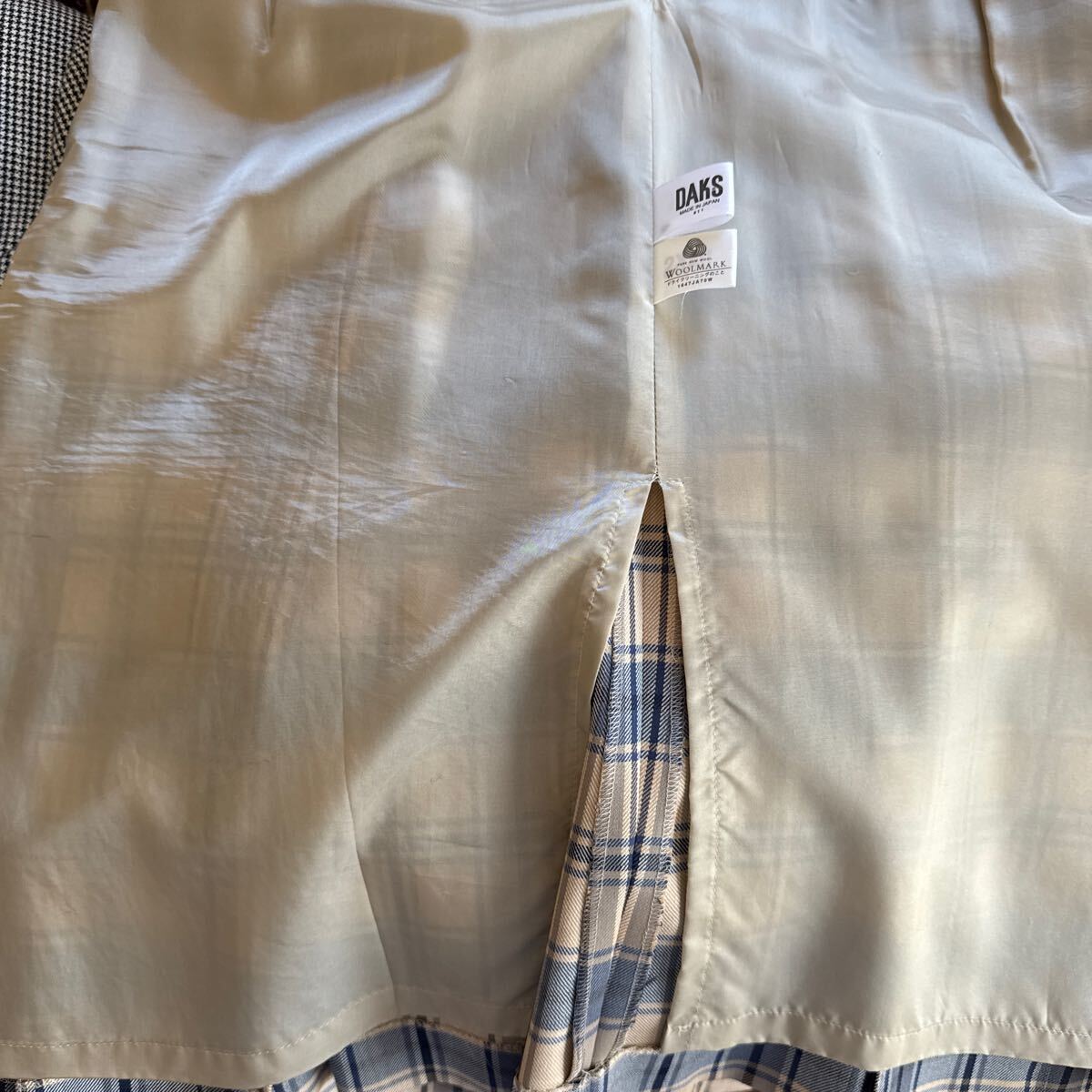 ダックスDAKSLENGLAND スカート チェック柄サイズ _画像6