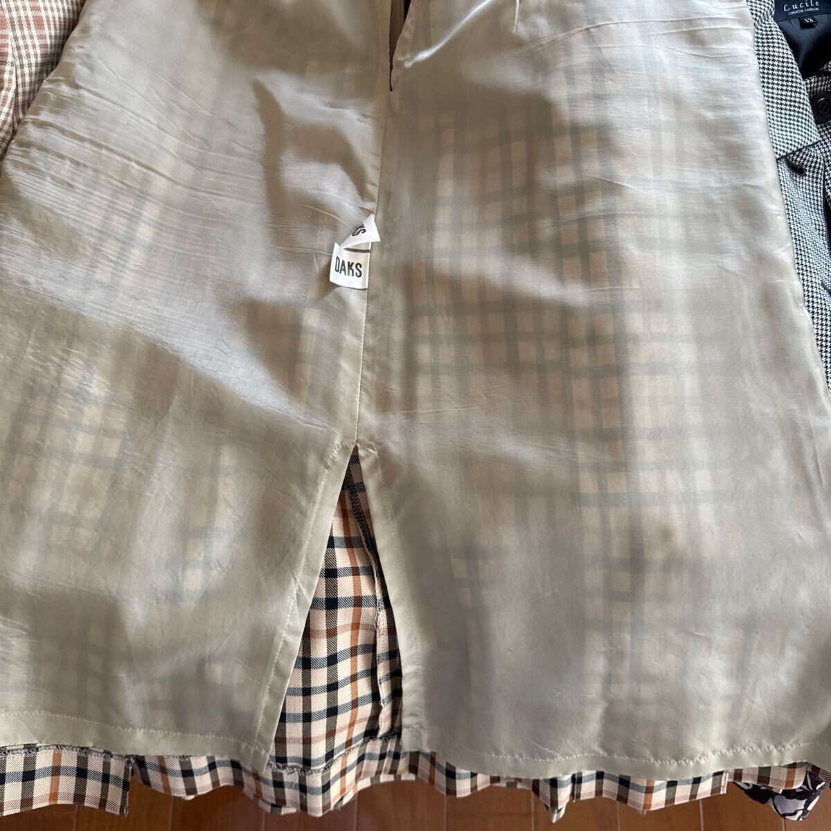 ダックスDAKSLENGLAND スカート チェック柄サイズ ウエスト 72 ヒツ 96 72-96 _画像7