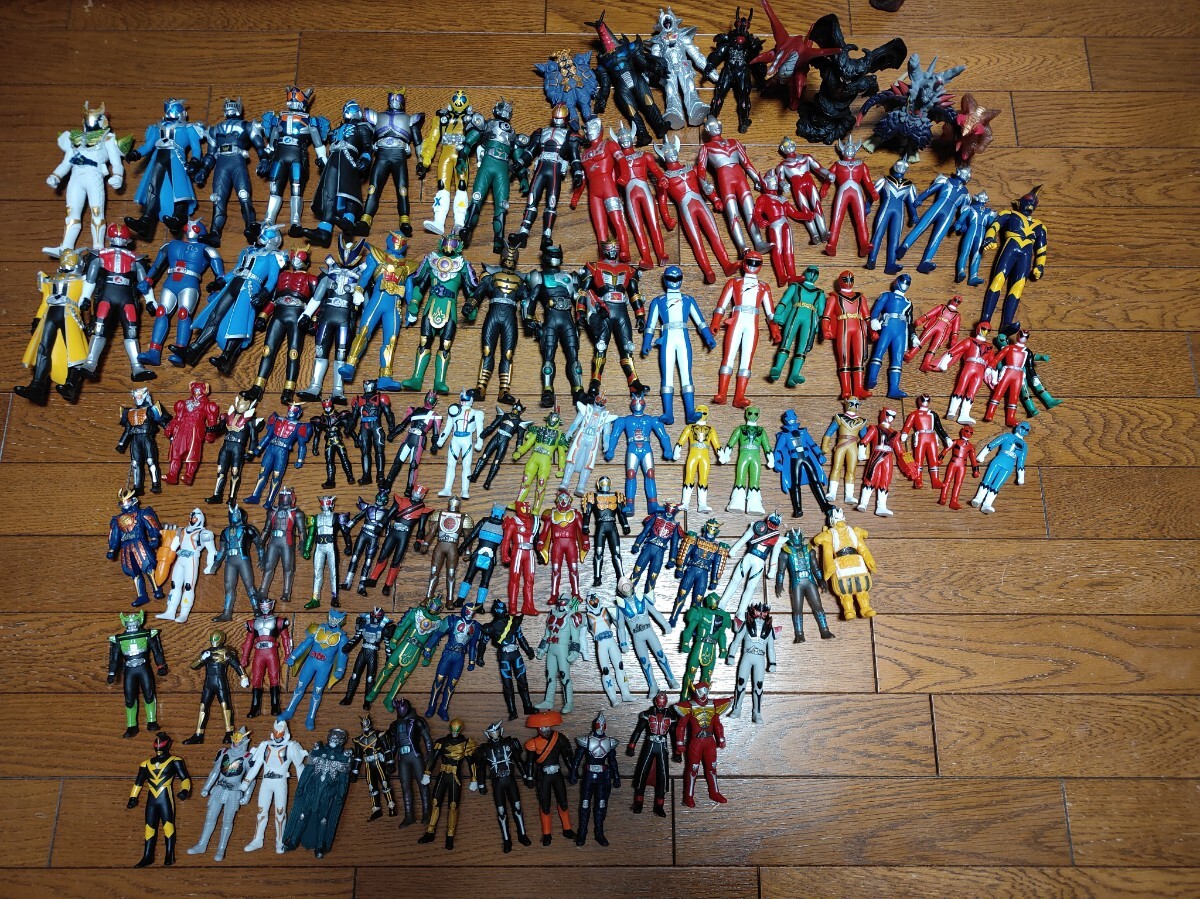 仮面ライダー ウルトラマン 怪獣 戦隊 ソフビ フィギュア 110体 まとめ売り