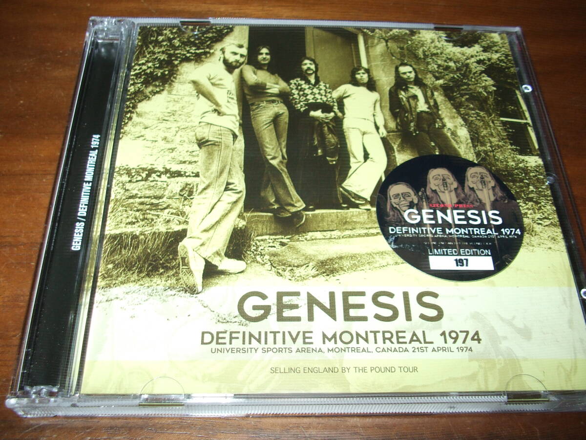 GENESIS《 Definitive Montreal 74 Soundboard Recording 》★ライブ2枚組