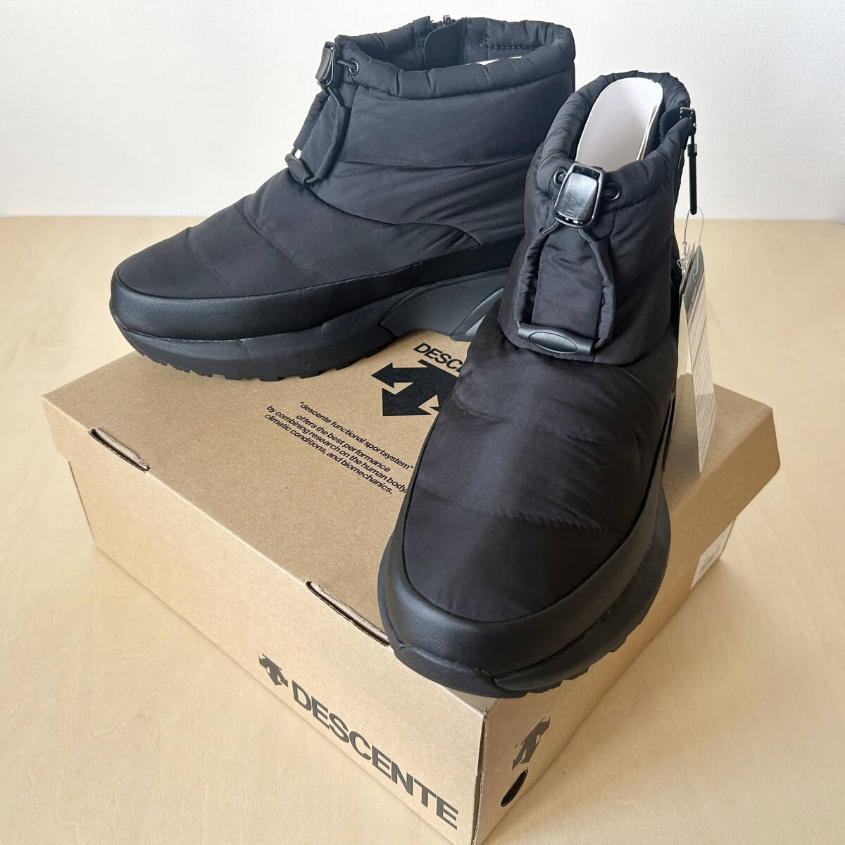 【1円新品】28cm デサント アクティブ ウィンター ブーツ ショート DESCENTE ACTIVE WINTER BOOTS SHORT BLACK DM1UJD20BK