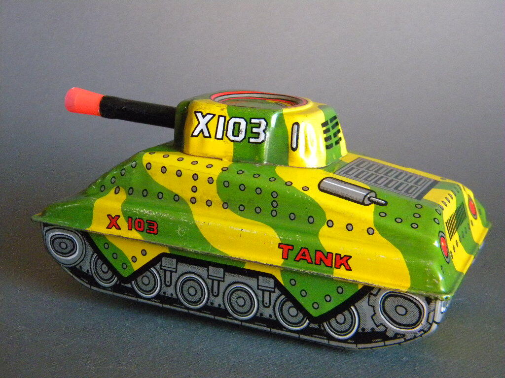  подлинная вещь ** жестяная пластина сделано в Японии X103 TANK танк фрикцион работа хороший фрикцион!! милитари суша армия Army ** не использовался неиспользуемый товар 1