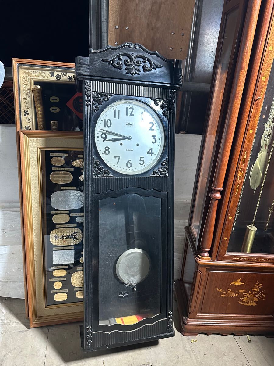 明治 meiji 柱時計 掛け時計 振り子時計 30day 高さ 約130cm 明治 meiji 柱時計 掛け時計 振り子時計 30day 高さ 約130cm