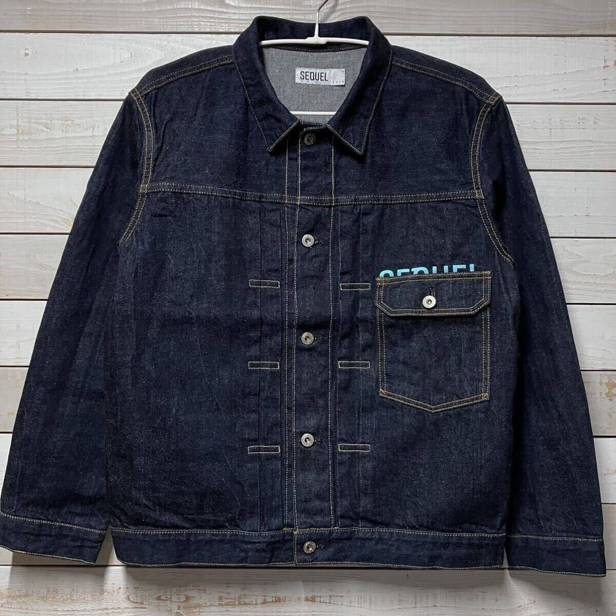 SIZE L SEQUEL DENIM JACKET INDIGO FRAGMENT DESIGN シークエル SIZE L SEQUEL DENIM JACKET INDIGO FRAGMENT DESIGN シークエル