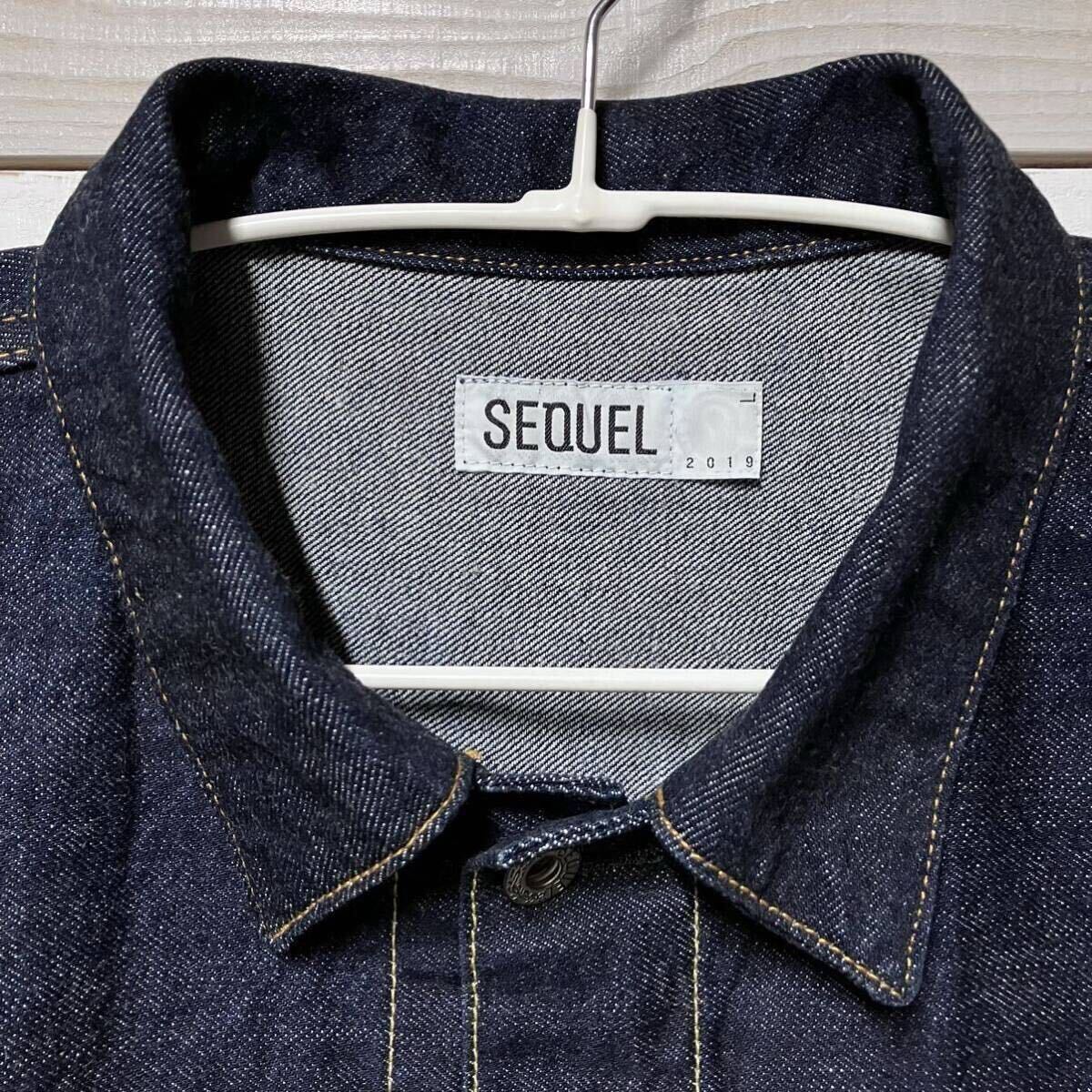SIZE L SEQUEL DENIM JACKET INDIGO FRAGMENT DESIGN シークエル SIZE L SEQUEL DENIM JACKET INDIGO FRAGMENT DESIGN シークエル