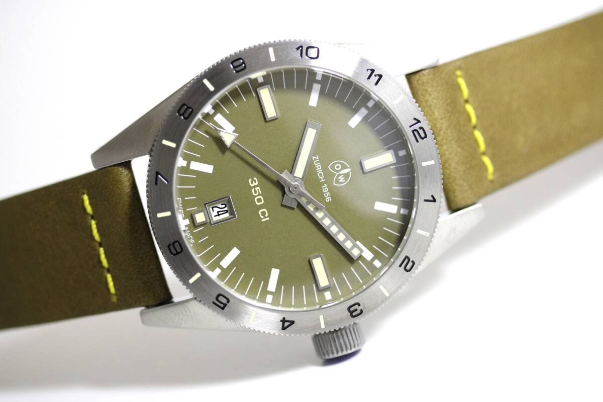 スイス制 Ollech&Wajs オルッヒ&ワイス 300ｍ防水 コンドル350 自動巻き腕時計 350CI スイス軍 モーターサイクル 264,000円 ブライトリング
