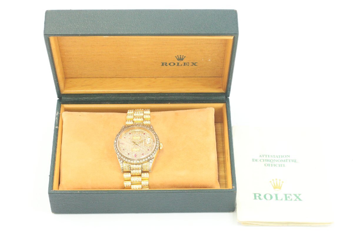 不動品】ROLEX ロレックス デイデイト K18 金無垢 YG 総重量約 不動品】ROLEX ロレックス デイデイト K18 金無垢 YG 総重量約