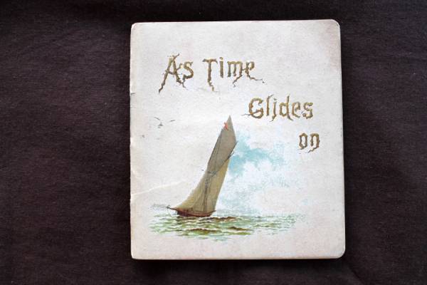 SALE !! ■ イギリスのアンティーク絵本「As Time Glides on」1800年代 ■