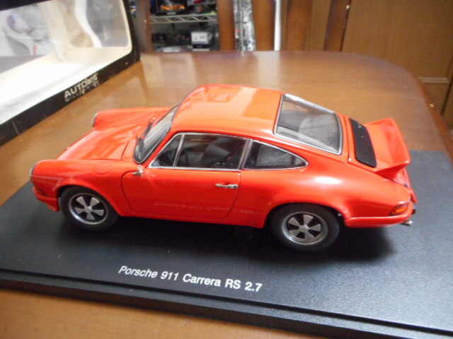 **1/18 Porsche 911 Carrera RS 2.7 orange narrow Duck tail Porsche 911 Carerra RS2.7 Orange 1973 Auto Art Auto art