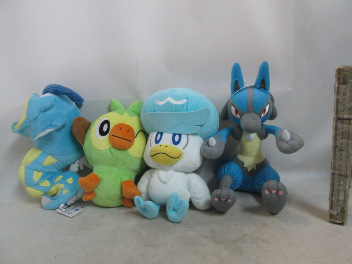 ポケットモンスター ギャラドス　サルノリ　クワクス　ルカリオ　ぬいぐるみ　４体で　H３１ｃｍ　送料は商品説明欄に記入