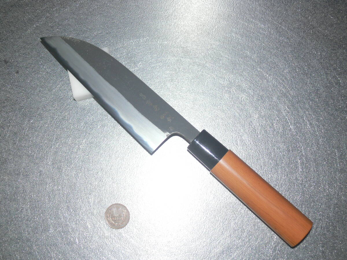 越後 三条 伝統工芸士 名工 重房 刃物 飯塚 作 剣型 包丁 150 黒打 鍛接 鍛造 付鋼 未使用品 shigefusa 日本製 手造り（岩崎 宗則 天田）