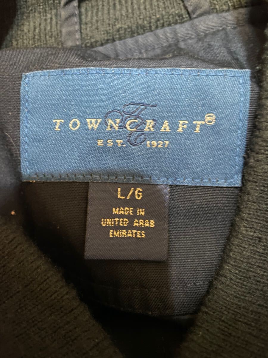 希少 90s『TOWN CRAFT』青タグ ダービージャケット タウンクラフト カップショルダー VINTAGE ヴィンテージ 古着 ハードコア 90年代 L_画像6