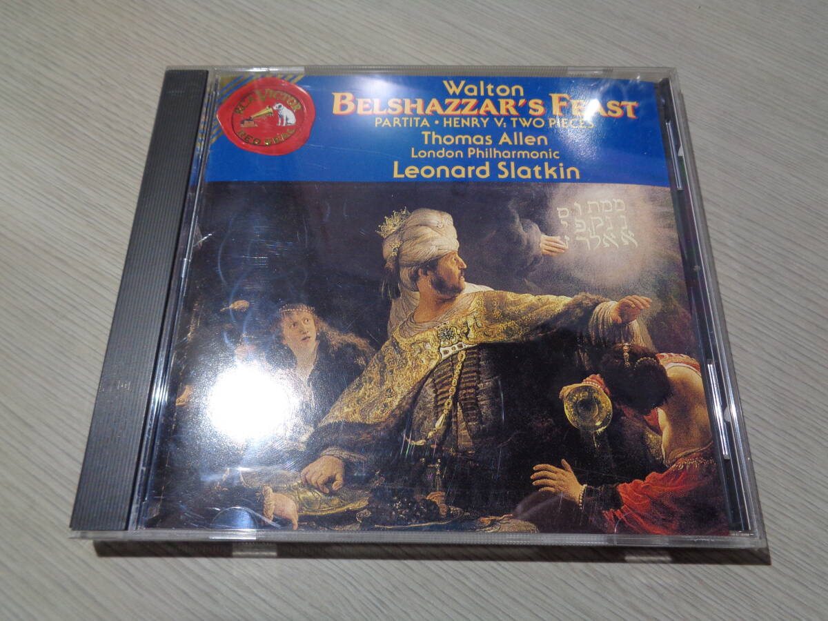 スラットキン,LEONARD SLATKIN,LONDON PHILHARMONIC,THOMAS ALLEN/WALTON:BELSHAZZAR'S FEAST(RCA VICTOR RED SEAL:09026-60813-2 MINT CD