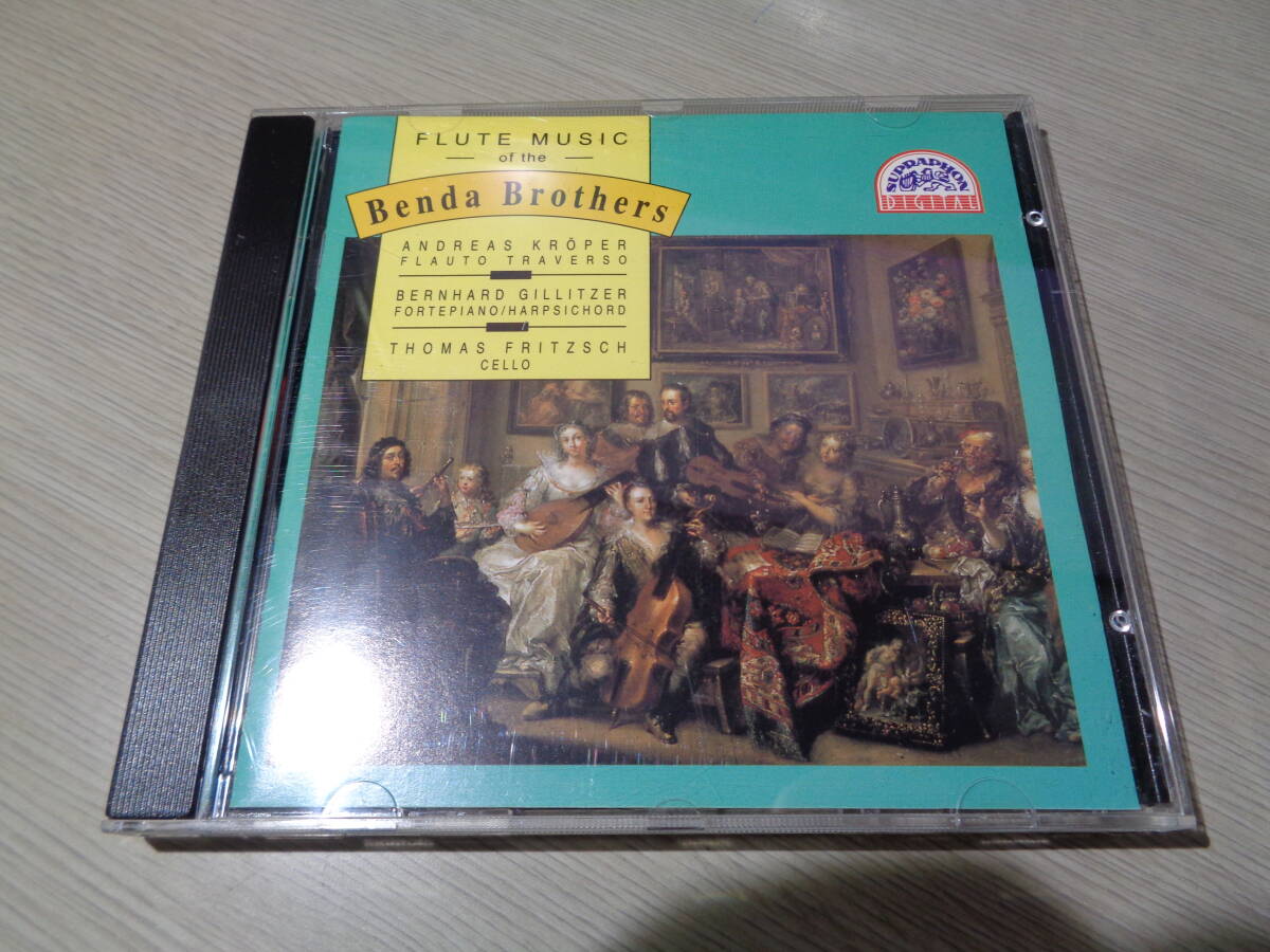 現代音楽 ANDREAS KROPER,BERNHARD GILLITZER,THOMAS FRITZSCH/FLUTE MUSIC OF THE BENDA BROTHERS(SUPRAPHON:11 1597-2 131 MINT CD