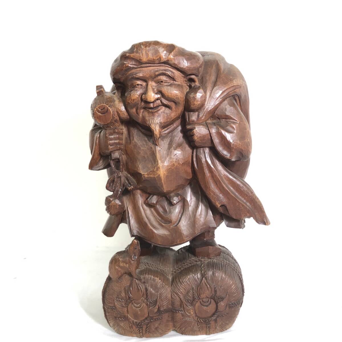 幸運の仏像 大黒天 七福神 木彫り|ホビー、カルチャー 幸運の仏像 大黒天 七福神 木彫り|ホビー、カルチャー