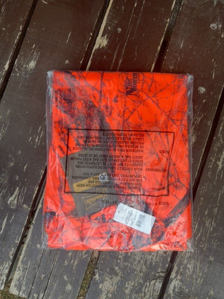 新品: Gamehide】オレンジ迷彩: フリースジャケット: USサイズM
