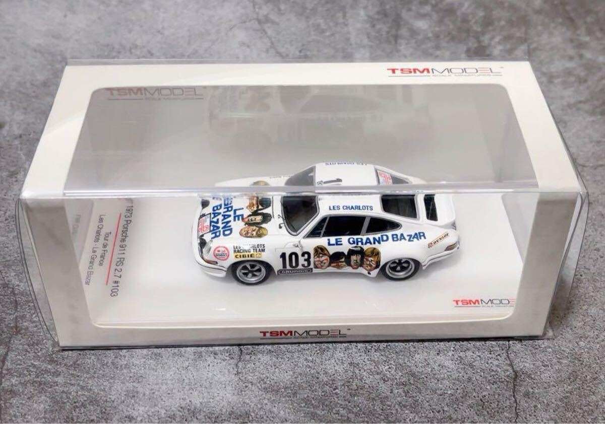 新品未使用　TSM MODEL 1/43 ポルシェ911 カレラ RSR 2.7 No.103 1973 ツールドフランス GRAND BAZAR