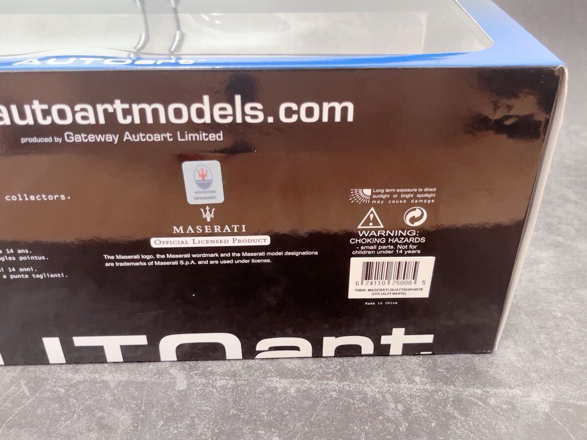 新品未開封 オートアート 1/18 Maserati Quattroporte GTS 新品未開封 オートアート 1/18 Maserati Quattroporte GTS