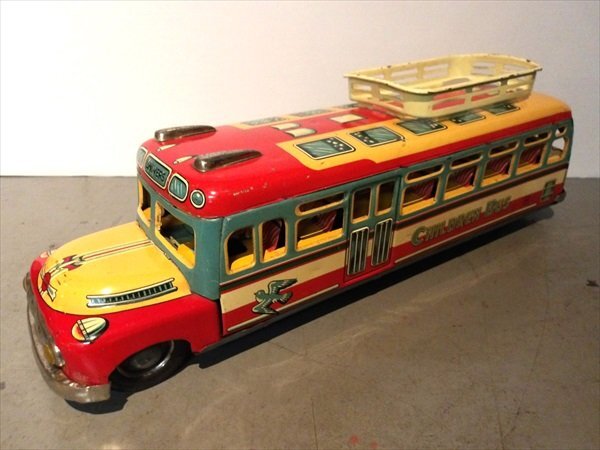 マルサン CHILDREN BUS UNIVERS ブリキ フリクション ボンネット マルサン CHILDREN BUS UNIVERS ブリキ フリクション ボンネット