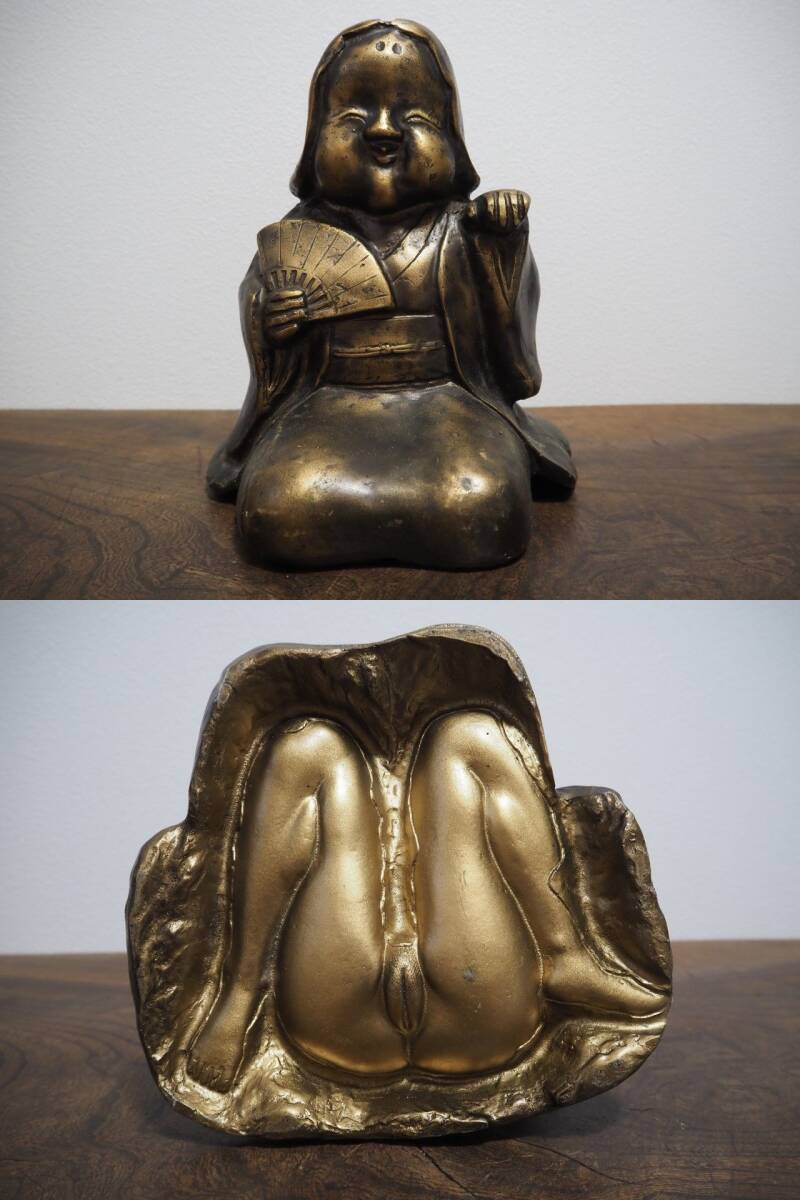おたふく 春画彫刻 床飾り お多福 招きおかめ 春画人形 24cm おたふく 春画彫刻 床飾り お多福 招きおかめ 春画人形 24cm