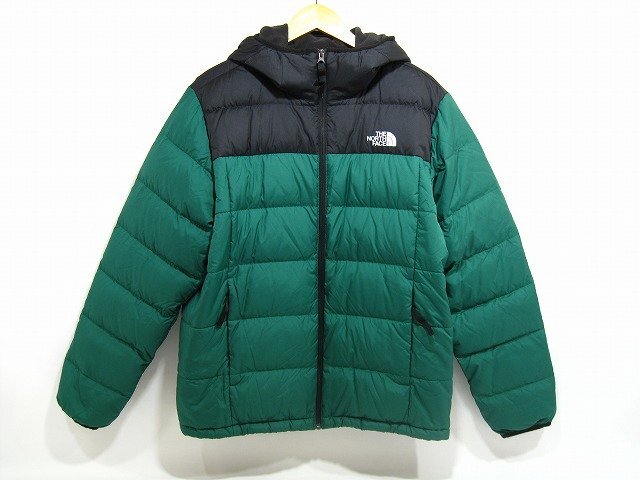 THE NORTH FACE/ザ ノース フェイス Alpz Luxe Down Jacket NFOA47DY ダウンジャケット メンズ サイズ : L アウター 黒×緑