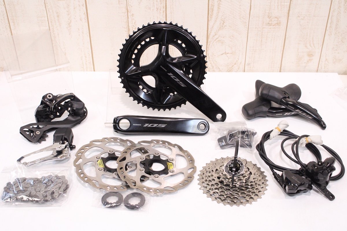 ★SHIMANO シマノ R7170シリーズ 105 2x12s 電動Di2 油圧ディスクブレーキ グループセット 170mm 50/34T 美品