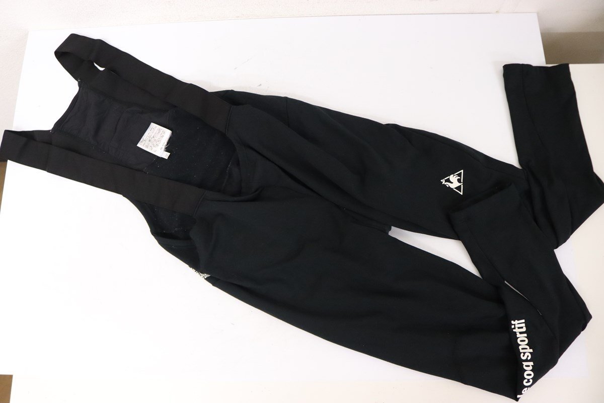 ●Le coq sportif ルコックスポルティフ QCMQGD60 FIT PANTS AUTUMN BIB ビブタイツ Oサイズ_画像1