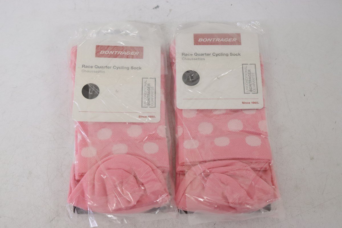 ▽BONTRAGER ボントレガー Race Quarter Cycling Sock ソックス 2ペア Lサイズ 新品